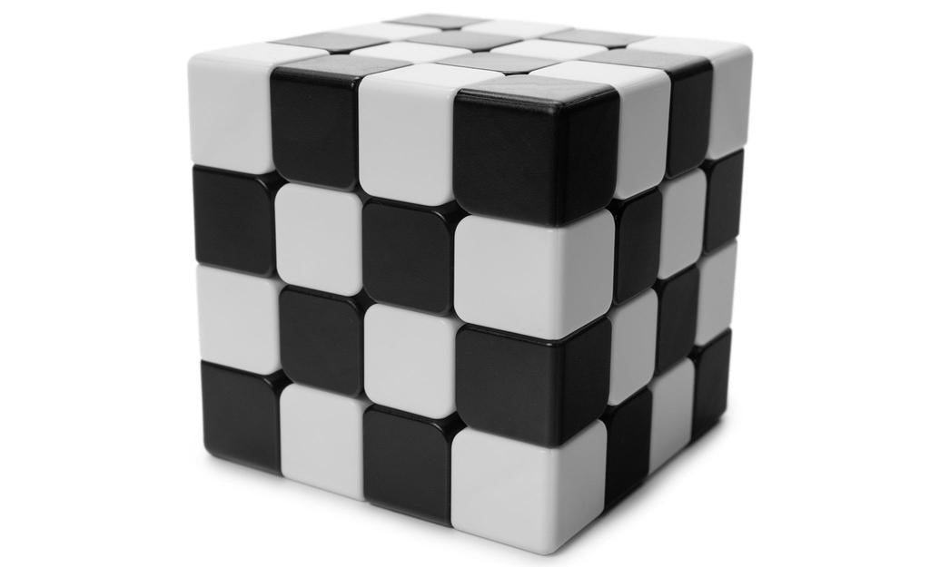 4x4x4 Sudoku Cube - 2-Color, Black/White