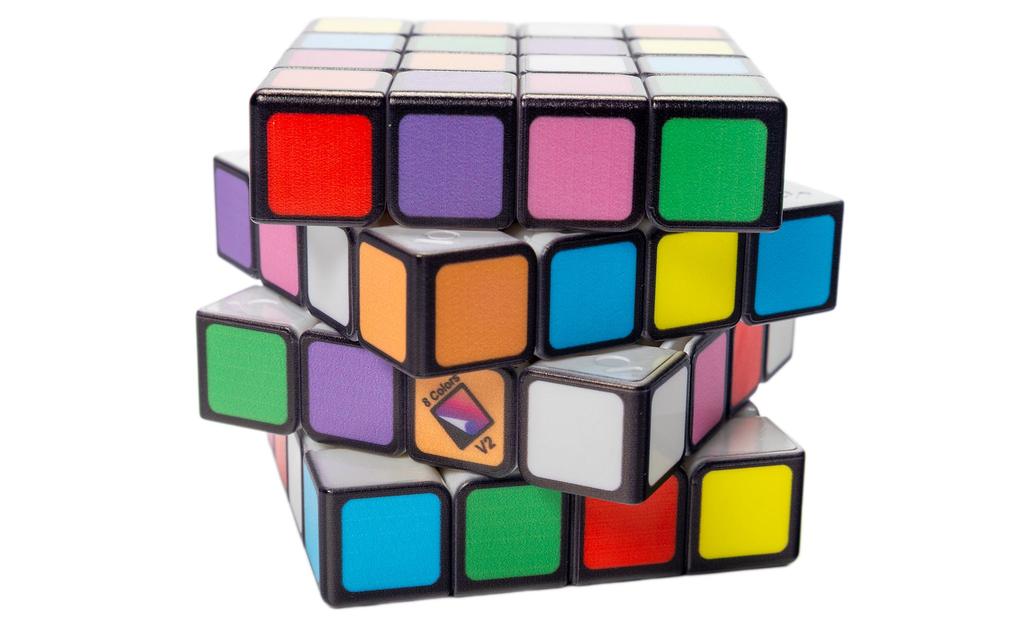 4x4x4 Sudoku Cube V2 - 8 Colors