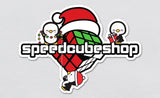 Christmas Penguins Decal Sticker | SpeedCubeShop