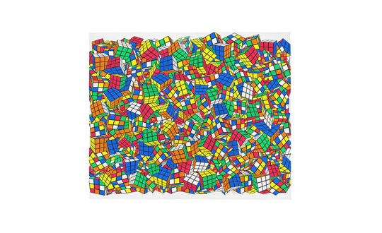Crazy Rubik's Cube Throw Blanket | SpeedCubeShop