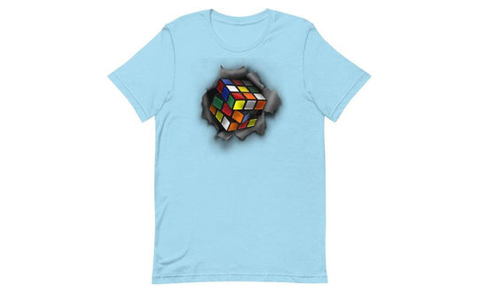 Cube Bursting Through - Rubik's Cube Shirt | SpeedCubeShop