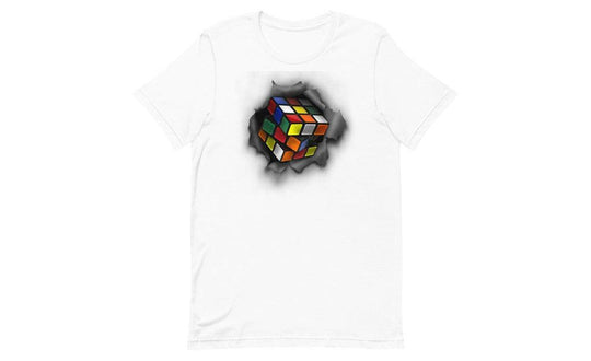 Cube Bursting Through - Rubik's Cube Shirt | SpeedCubeShop