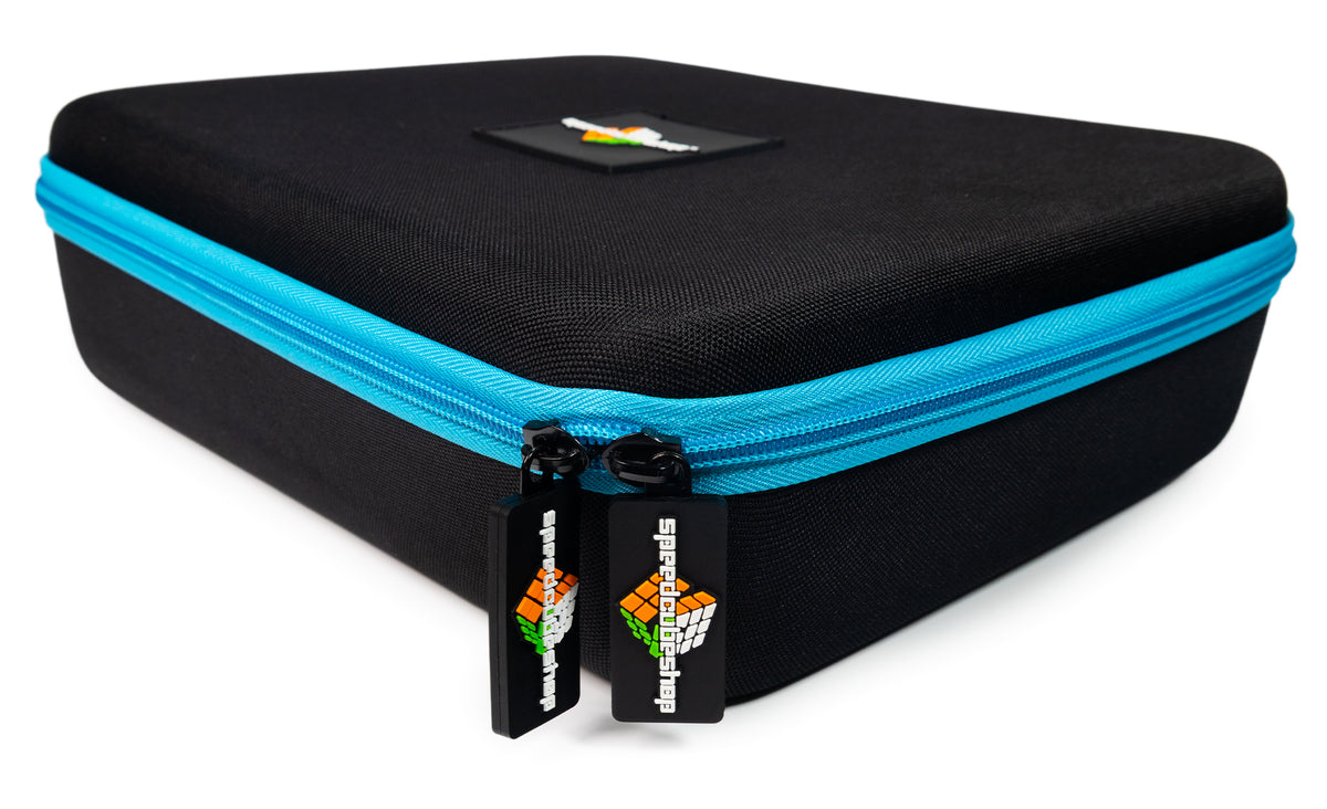 Speed Cube & Accessory Hard-Case Large Hard Storage Case zipper pulls detail