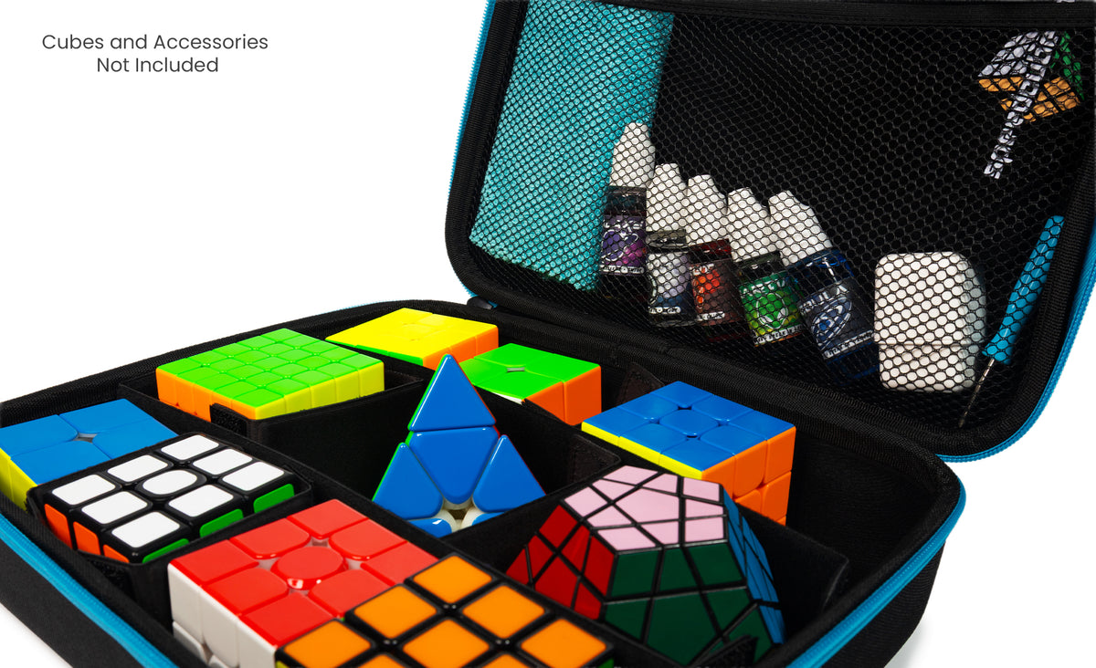 Speed Cube & Accessory Hard-Case Large Hard Storage Case interior angled