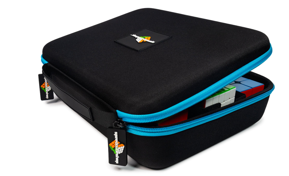 Speed Cube & Accessory Hard-Case Large Hard Storage Case partially open