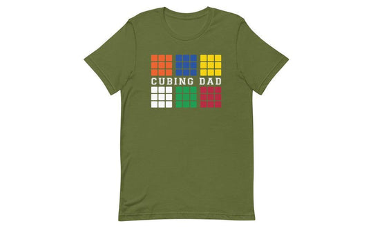 Cubing Dad V4 (Dark) - Rubik's Cube Shirt | SpeedCubeShop