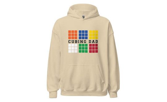 Cubing Dad V4 (Light) - Rubik's Cube Hoodie | SpeedCubeShop