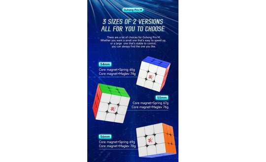 DaYan GuHong Pro 3x3 Magnetic (55mm - Standard) | SpeedCubeShop