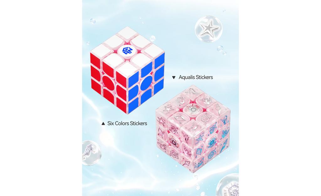 GAN 16 Max Aqualis Limited Edition magnetic 3x3 speed cube detail
