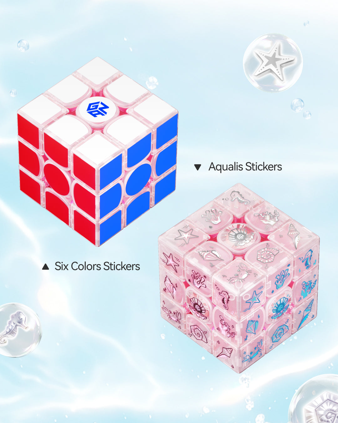 GAN 16 3x3 Max Aqualis (Magnetic, MagLev, Core Magnets, UV Coated) - Limited Edition