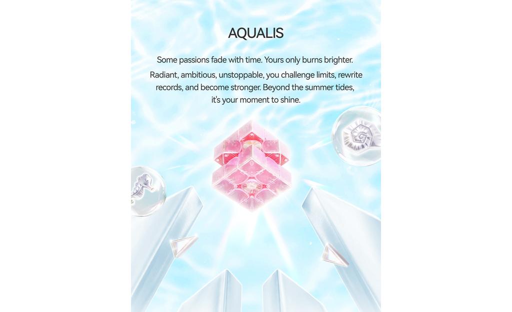 GAN 16 Max Aqualis Limited Edition magnetic 3x3 speed cube detail