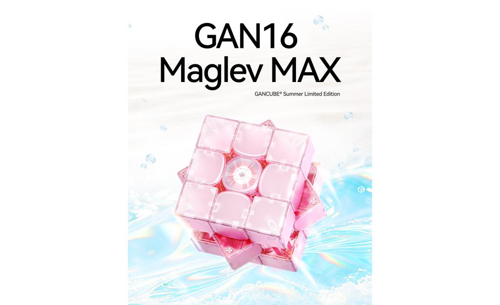 GAN 16 Max Aqualis Limited Edition magnetic 3x3 speed cube detail
