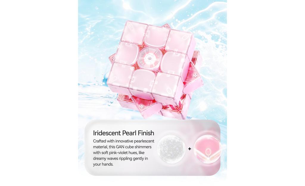 GAN 16 Max Aqualis Limited Edition magnetic 3x3 speed cube detail