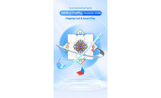 GAN 12 UI Free Play 3x3 Bluetooth Smart Cube (Standard Charger) | SpeedCubeShop