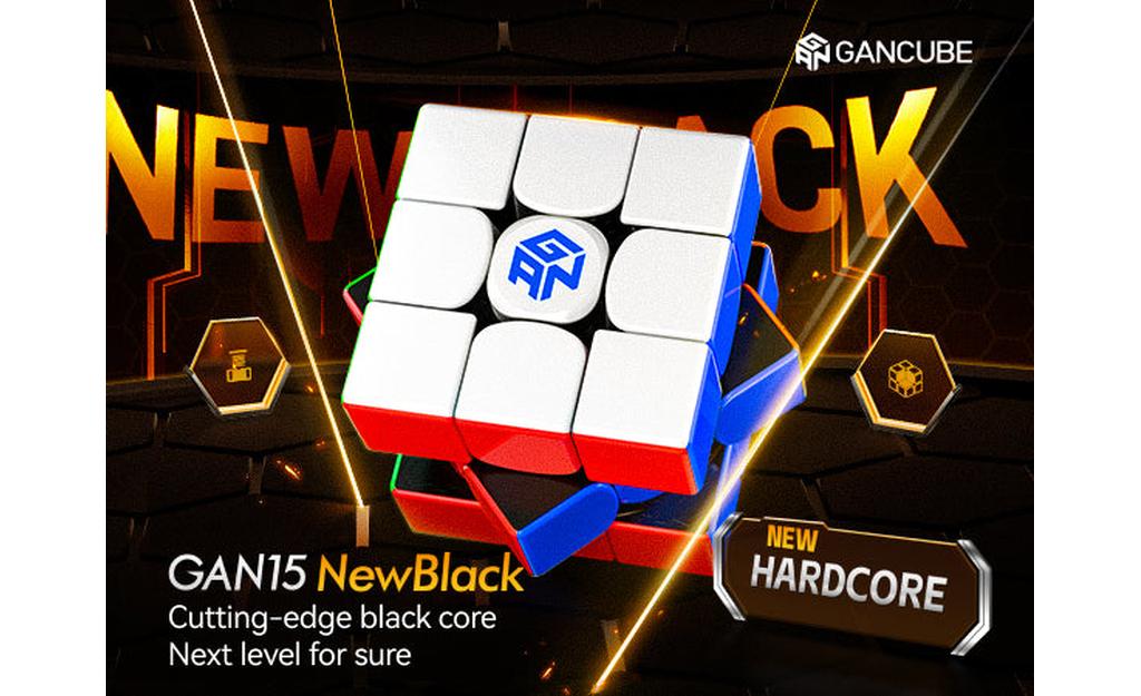 GAN 15 3x3 New Black (Magnetic, Core Magnets, UV Coated) | SpeedCubeShop
