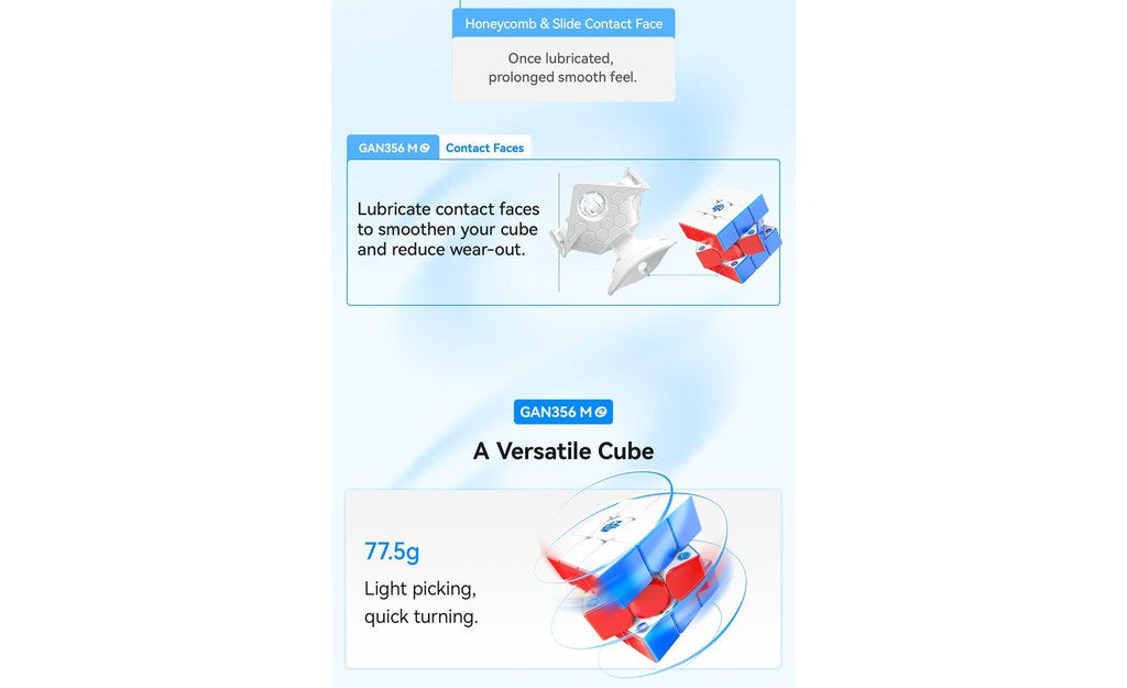 GAN 356 ME 3x3 V2 (Magnetic) | SpeedCubeShop