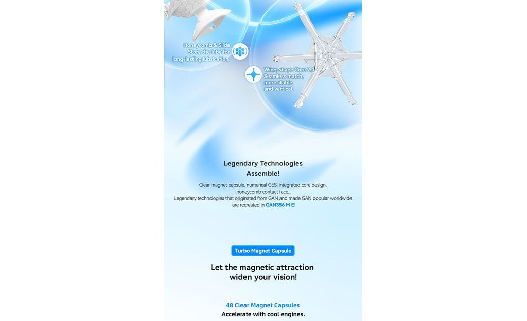 GAN 356 ME 3x3 V2 (Magnetic) | SpeedCubeShop