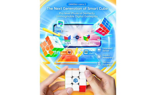 GAN 356 (i Carry 2) 3x3 Bluetooth Smart Cube (UV Coated) | SpeedCubeShop