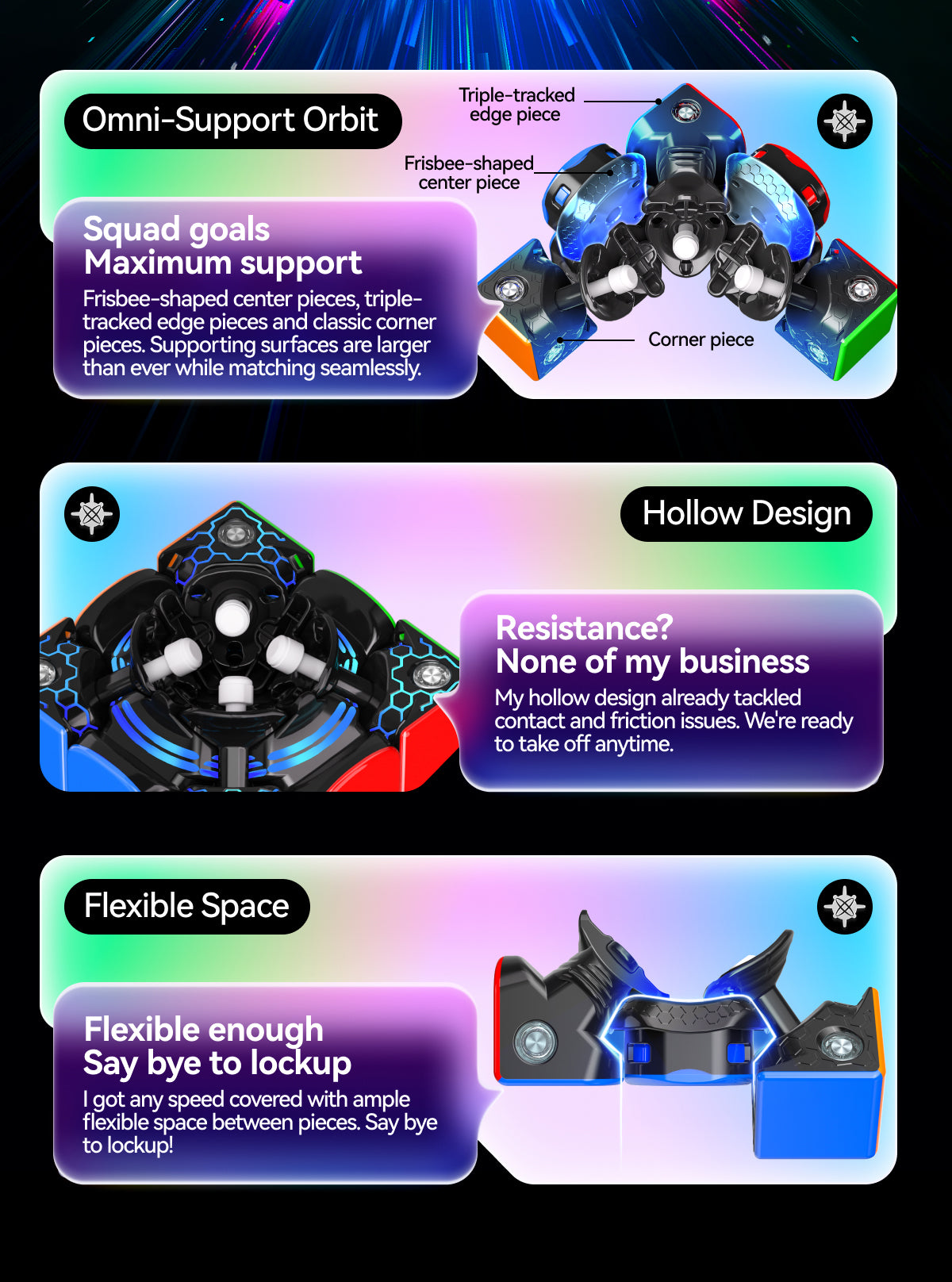 GAN V100 3x3 Leap (Magnetic, Core Magnets)