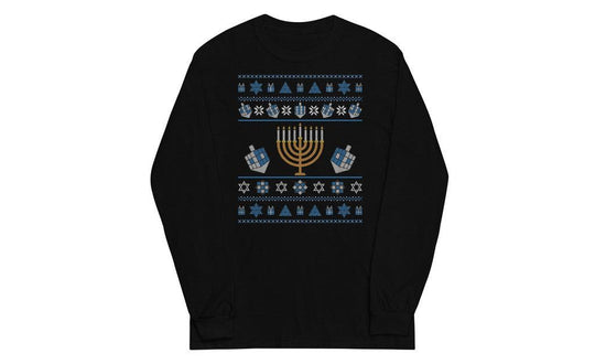 Hanukkah Rubik's Cube Long Sleeve Shirt | SpeedCubeShop