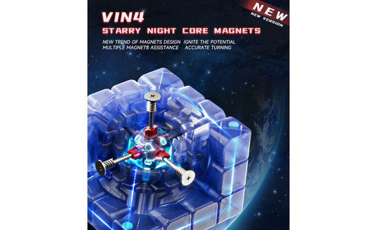 VIN Cube 4x4 Magnetic (Ball-Core UV Coated) | SpeedCubeShop