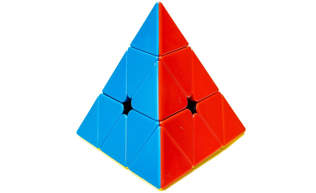  CuberSpeed Moyu MoFang JiaoShi Meilong Pyraminx Cubo mágico sin  pegatinas Cubing Aula Meilong Pirámide Speed Cube : Juguetes y Juegos