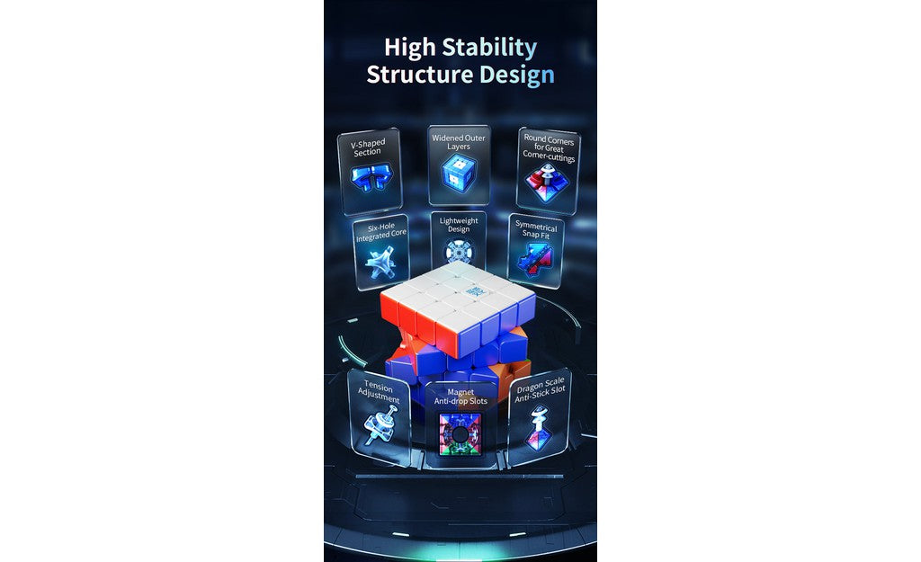 MoYu AoSu 4x4 V7 Single-Track (Magnetic, UV Coated) | SpeedCubeShop