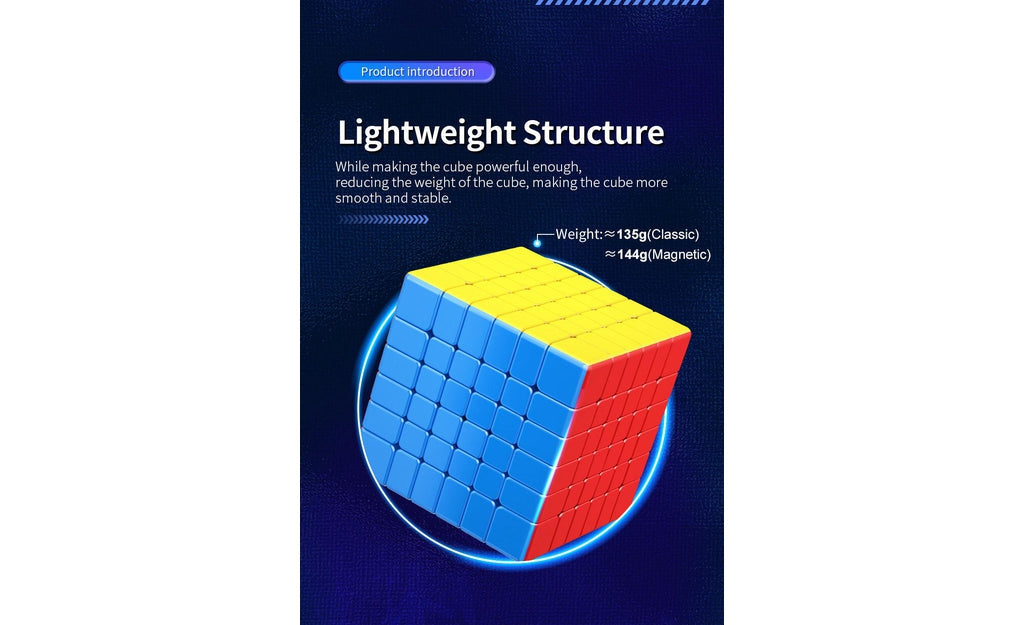 Juguete Educativo De Memoria Cubo Mágico Moyu Meilong 6M V2 – 6x6x6 Magnético Con Ajuste De Elasticidad Para Velocidad Juguete Educativo De Memoria Cubo Mágico Moyu Meilong 6M V2 – 6x6x6 Magnético Con Ajuste De Elasticidad Para Velocidad