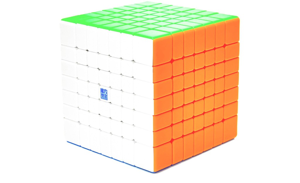 Cubo Mágico 7x7x7 MoYu MeiLong 7 - Stickerless - Cubo ao Cubo - A