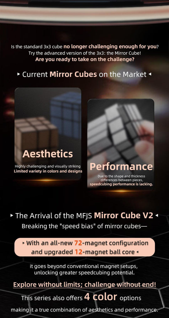 MoYu Mirror V2 (Magnetic, Ball-Core, UV Coated) | SpeedCubeShop