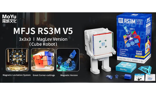 MoYu RS3 M V5 3x3 Magnetic (MagLev + Robot Display Box) | SpeedCubeShop