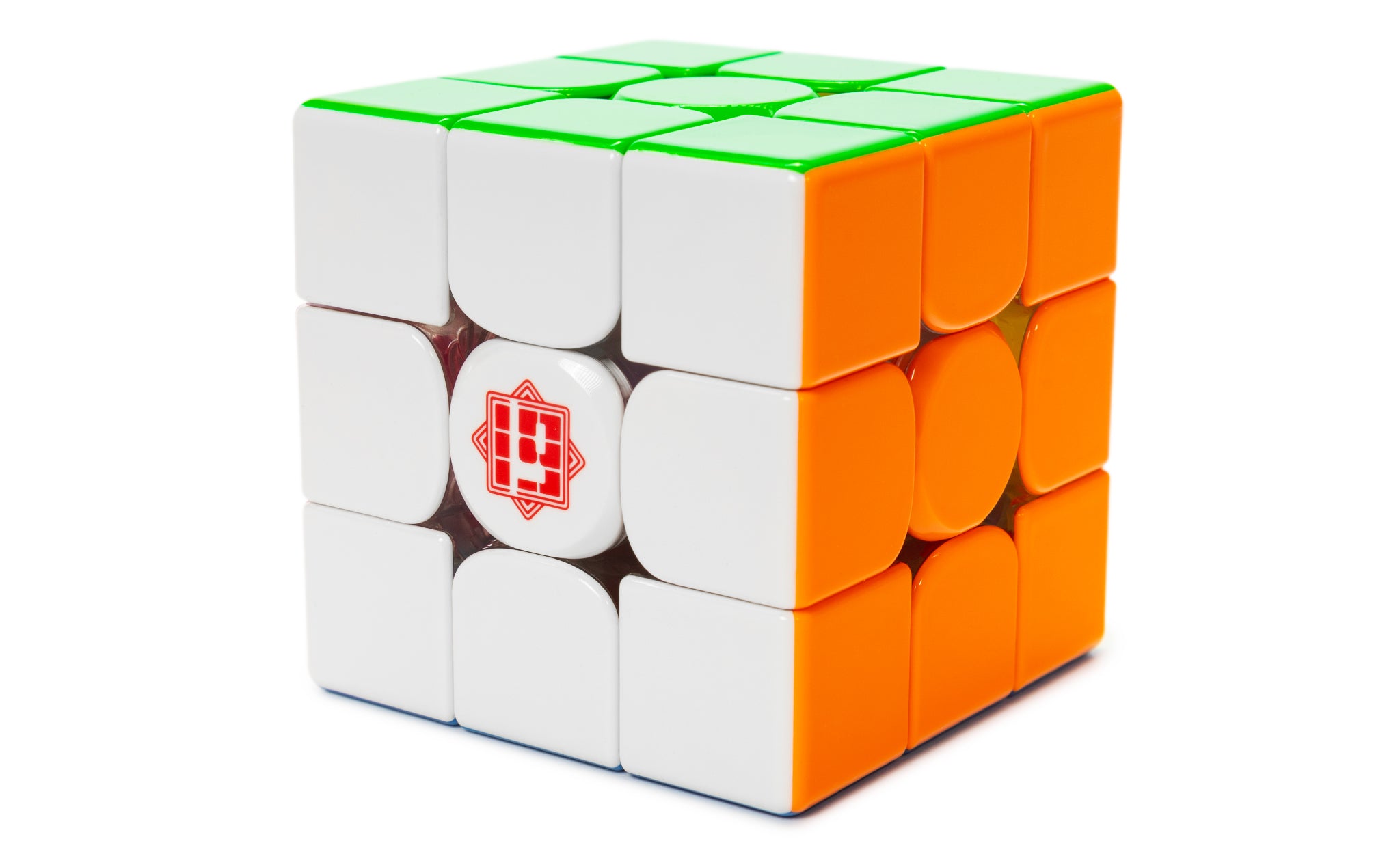 MoYu Super AoLong 3x3 Magnetic MagLev 20-Magnet Ball-Core UV Coated 19th Anniversary Edition stickerless detail