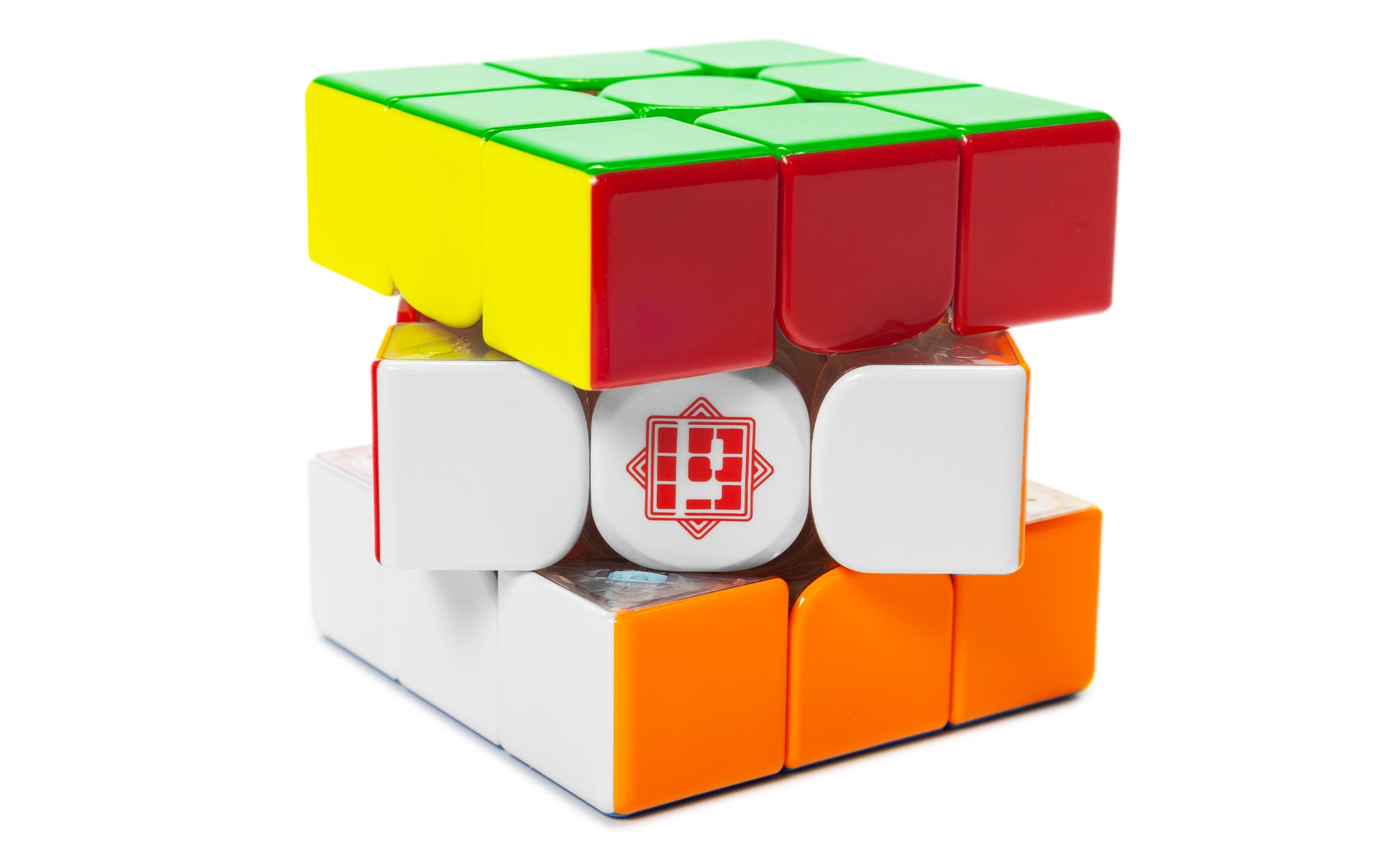 MoYu Super AoLong 3x3 Magnetic MagLev 20-Magnet Ball-Core UV Coated 19th Anniversary Edition stickerless detail