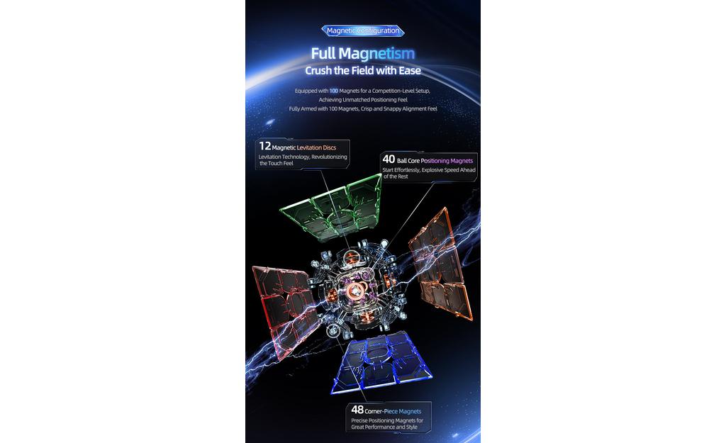 MoYu Super WeiLong 3x3 V2 (Magnetic, MagLev, 20-Magnet Ball-Core, UV Coated) | SpeedCubeShop