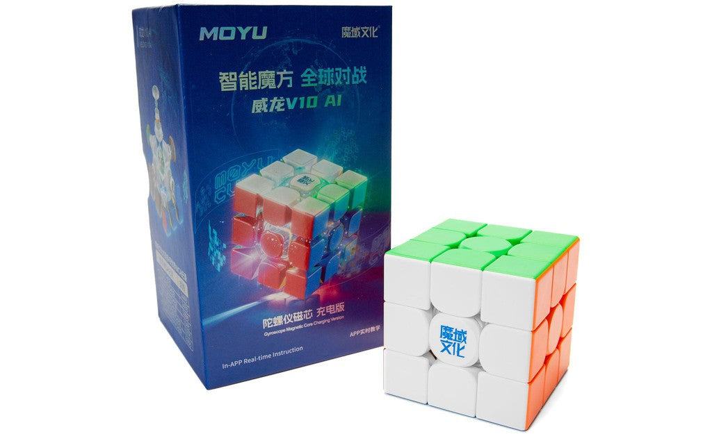MoYu WeiLong AI 3x3 V10 (Magnetic, Ball-Core) - Bluetooth Smart Cube | SpeedCubeShop