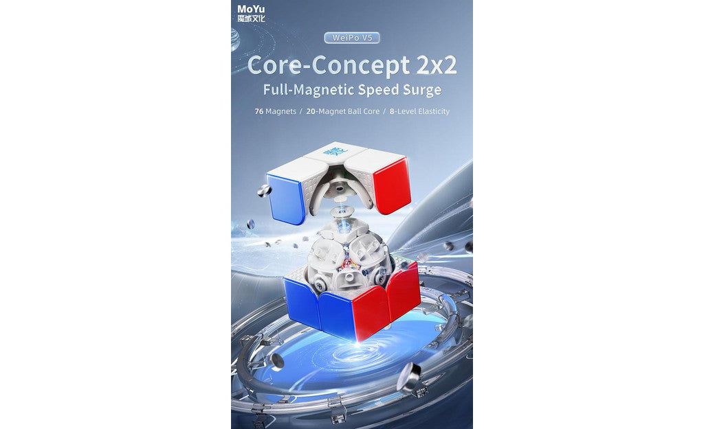 MoYu WeiPo 2x2 V5 (Magnetic, 20-Magnet Ball-Core, UV Coated) | SpeedCubeShop
