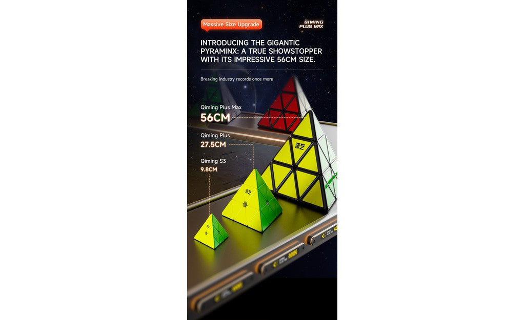 QiYi QiMing Plus Max Massive Pyraminx 56cm (Magnetic) | SpeedCubeShop