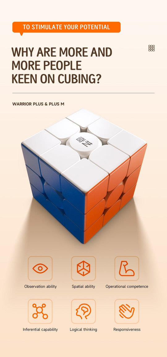 QiYi Warrior Plus Big 3x3 - 18.8cm (Magnetic)