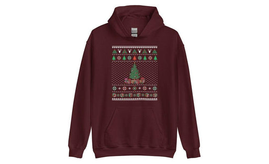 Rubik's Cube Christmas Tree Hoodie | SpeedCubeShop