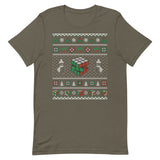 Rubik's Cube Snowman Ugly Christmas Shirt | SpeedCubeShop