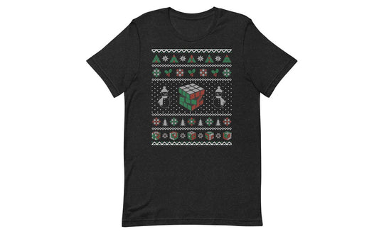 Rubik's Cube Snowman Ugly Christmas Shirt | SpeedCubeShop