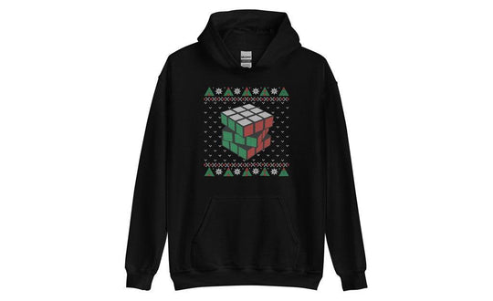 Rubik's Cube Ugly Christmas Hoodie | SpeedCubeShop