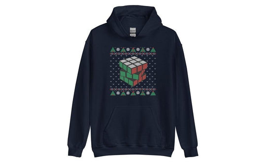 Rubik's Cube Ugly Christmas Hoodie | SpeedCubeShop