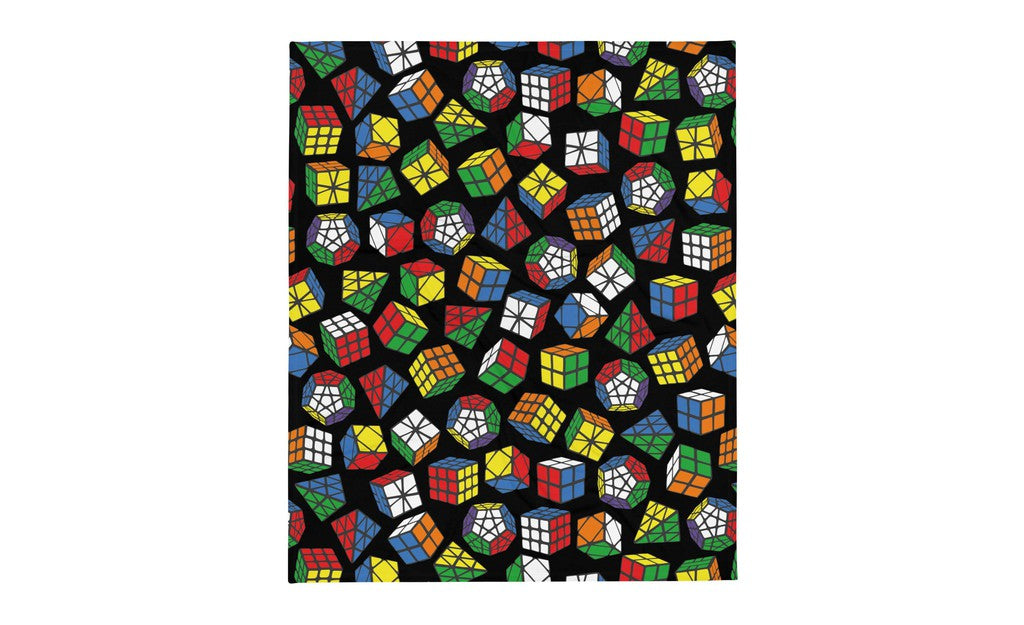 Rubik's Twisty Puzzle Throw Blanket | SpeedCubeShop