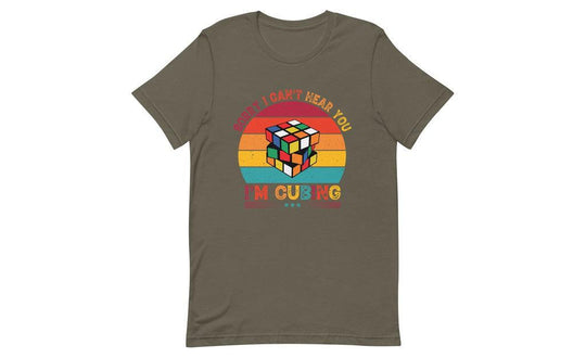 Sorry, I Can't Hear You, I'm Cubing - Rubik's Cube Shirt | SpeedCubeShop