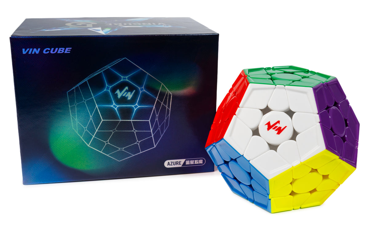 VIN Cube Azure Megaminx Nova (Magnetic, MagLev, Core Magnets, UV Coated)