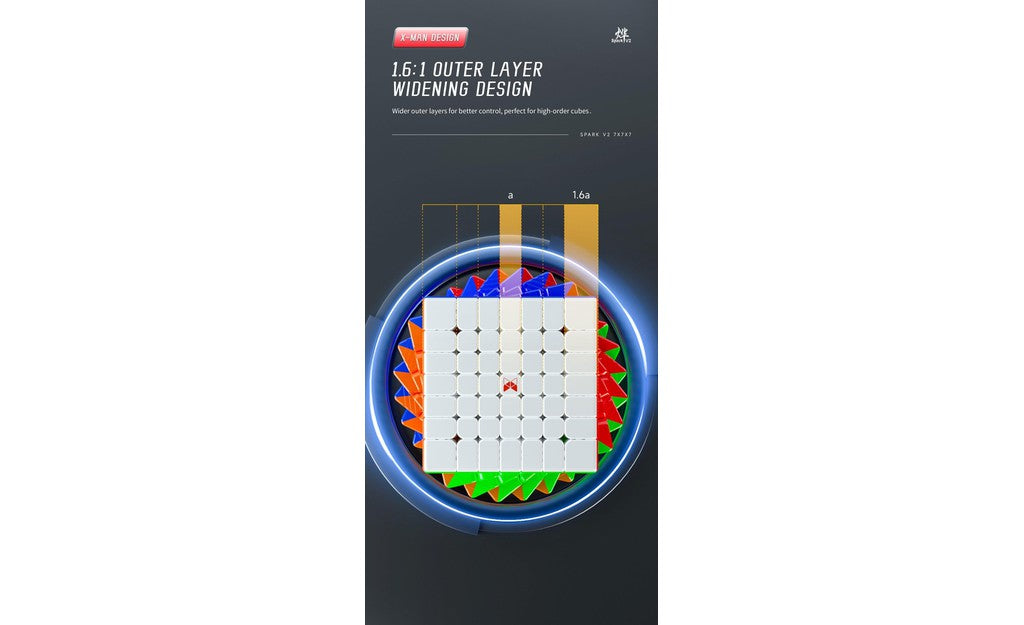 X-Man Spark 7x7 V2 (Magnetic, Ball-Core) | SpeedCubeShop