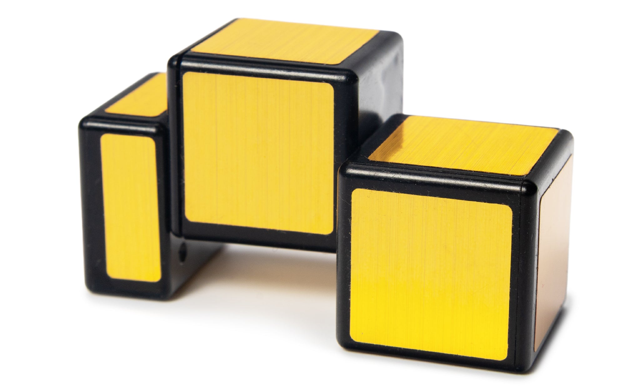 Ziina Star Mirror 1x1x3 black (gold stickers) Cuboid in hand