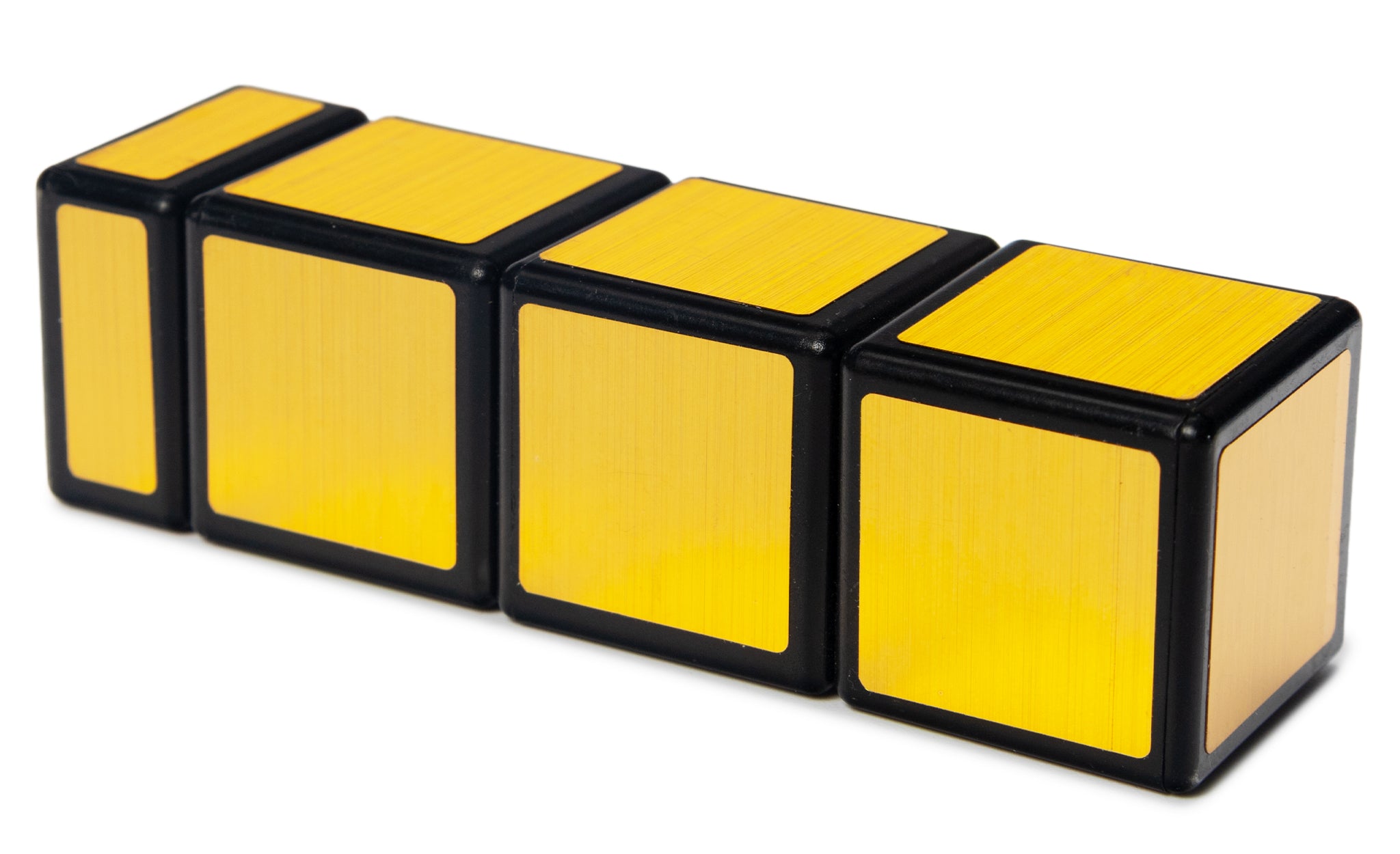 Ziina Star Mirror 1x1x4 black (gold stickers) Cuboid angled