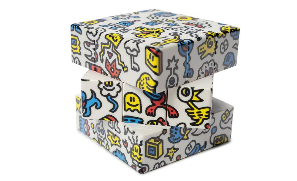 Ziina Star Alien Graffiti 3x3 (UV Printed) - 5.5cm